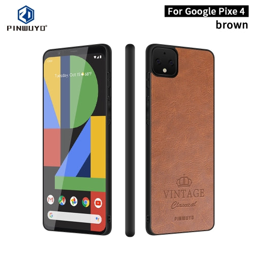For Google Pixel 4 PINWUYO Pin Rui Series Classical Leather