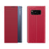 For Galaxy Note 8 Side Display Magnetic Horizontal Flip Plain Texture Cloth PC Case with Hol...(Red)