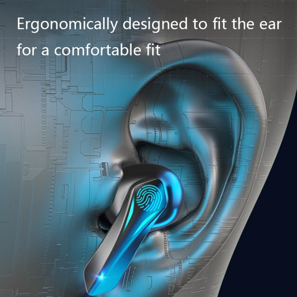 Y18 TWS Smart Noise Cancelling Bluetooth Headphones(Black)