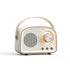 DW21 Vintage Radio BT Speaker Support TF Card U Disk to Play(White)