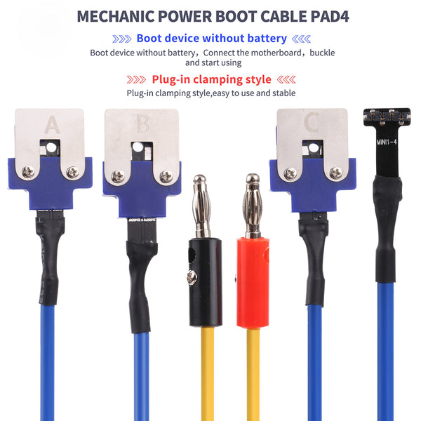 Mechanic PAD4 DC Power Supply Test Cable For iPad Series