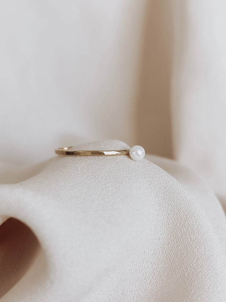 K10YG Tiny Pearl Ring #3 リング | dretiennemaritz.co.za