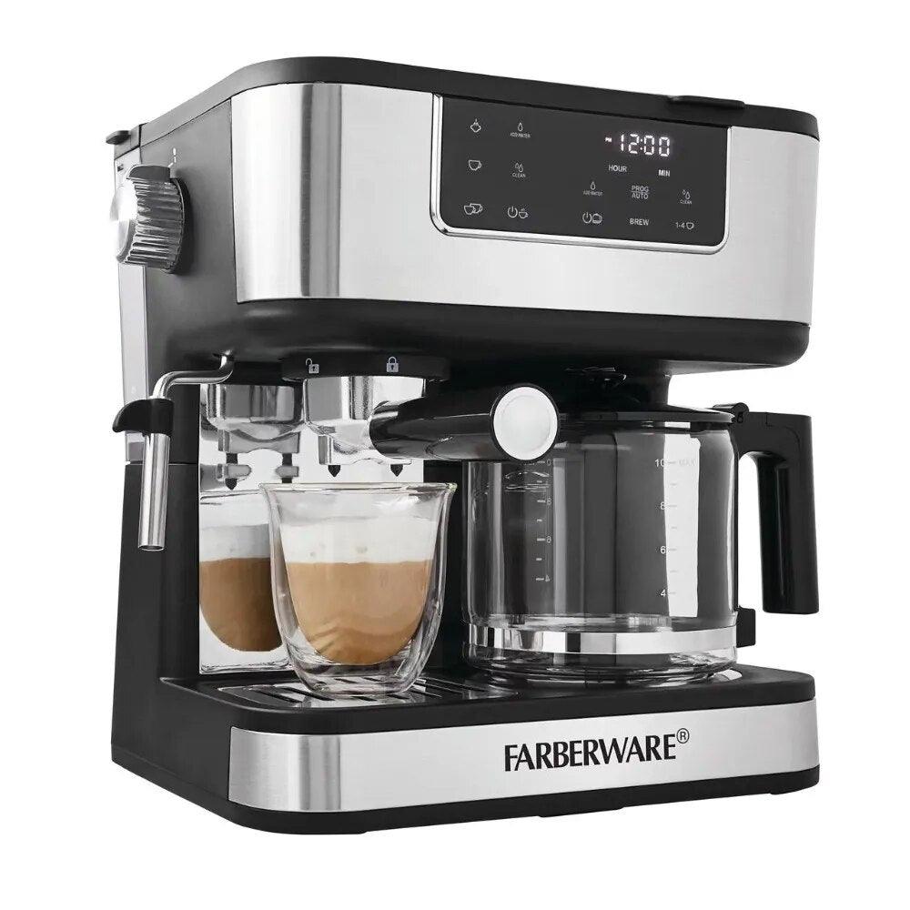 New Farberware Dual Brew Coffee Touchscreen Makers 10 Cup