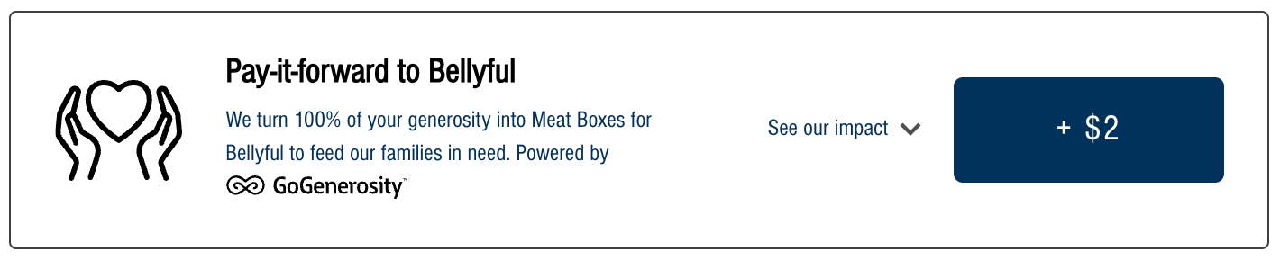 Pay it forward to Bellyful with The Meat Box