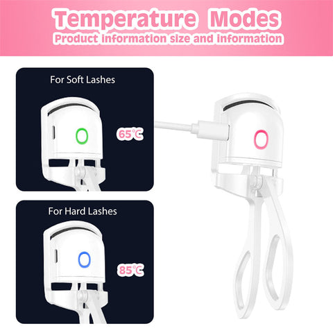 Heated Eyelash Curler 2 Temperature Modes