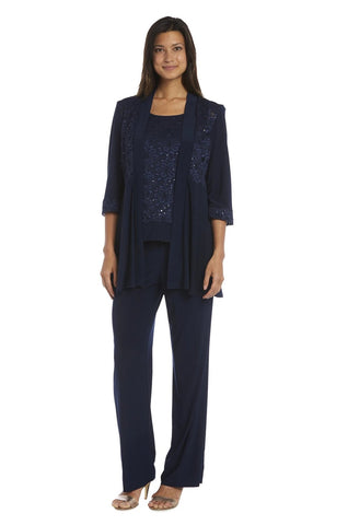 R&M Richards Women's Lace ITY 2 Piece Pant Suit - Mother of the bride ...