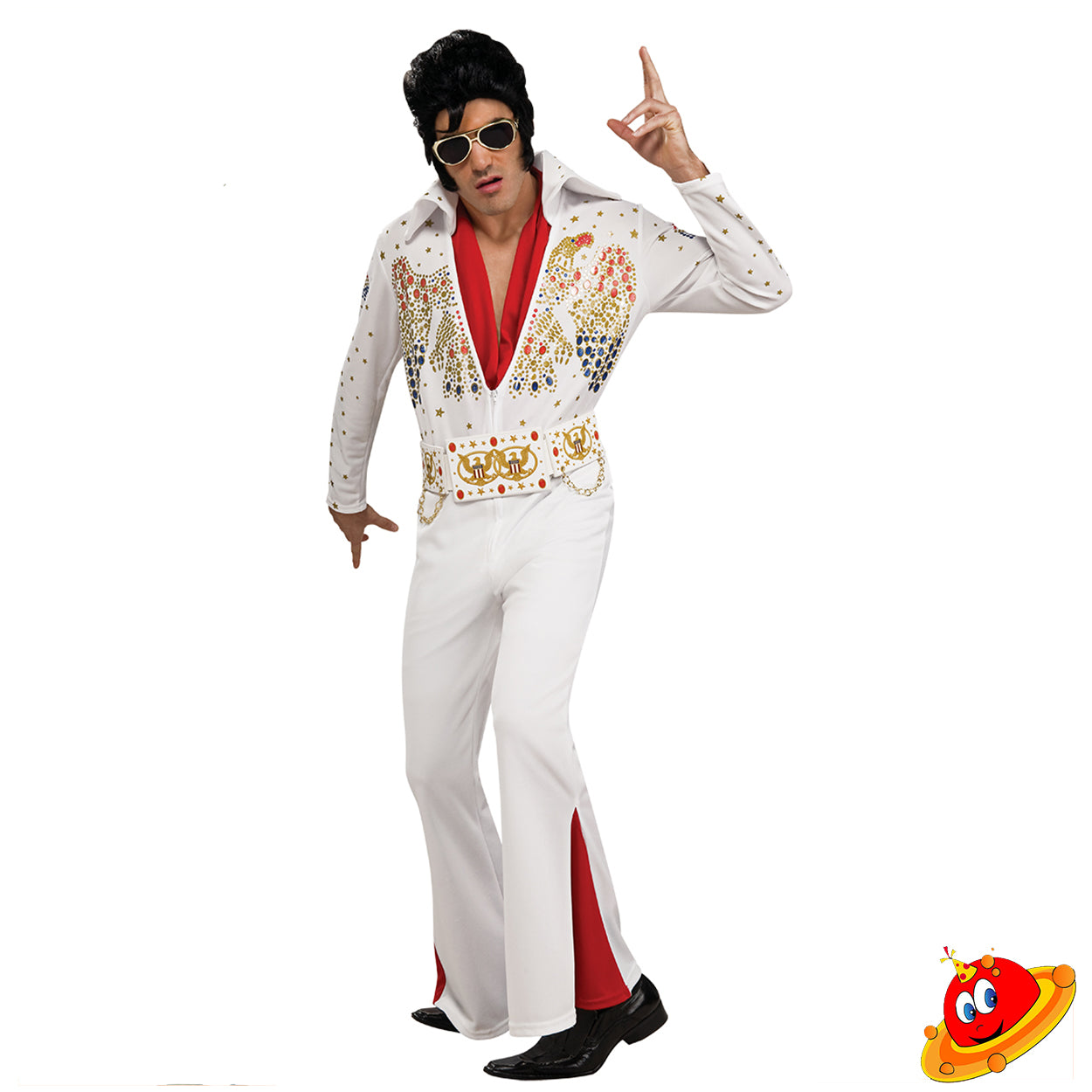 Costume Uomo Elvis Presley Bianco