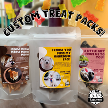 Load image into Gallery viewer, Custom Treat Packs (with your photos!) for Parties &amp; Gifts (5 packs per set)
