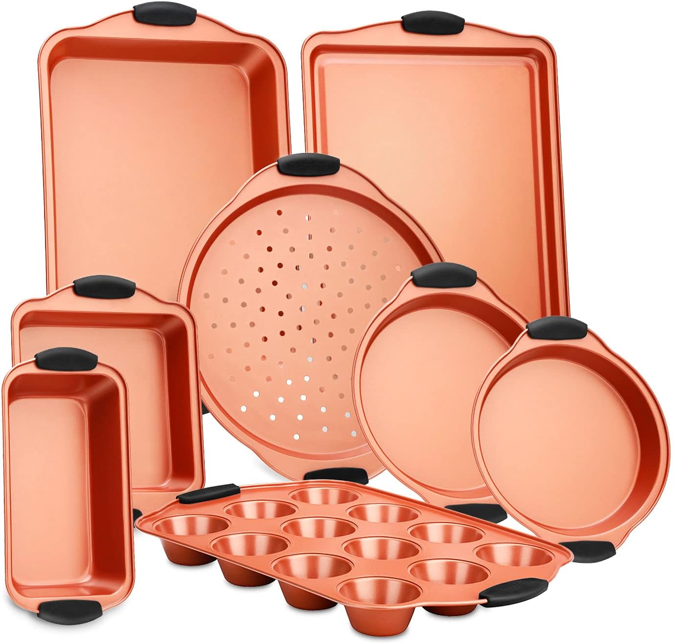 NutriChef, 8 Piece Set, Copper