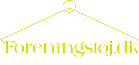 Logoet for foreningstøj.dk, med teksten "Vi skaber dit tøjunivers sammen"
