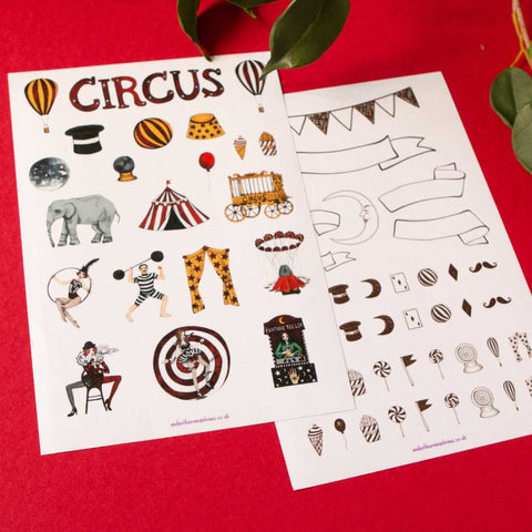 Circus After Dark Sticker sheets