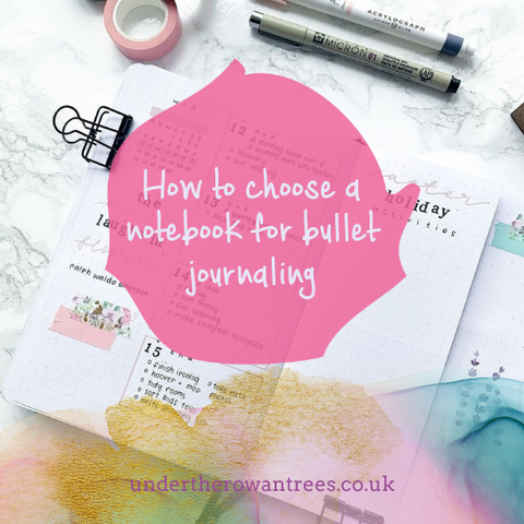 How to choose a notebook for bullet journaling