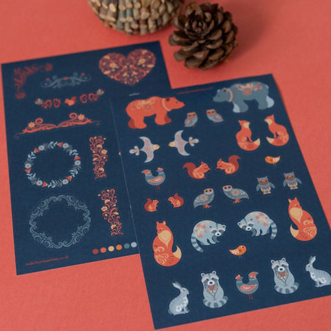 Woodland Wonderland Washi Sticker Sheets