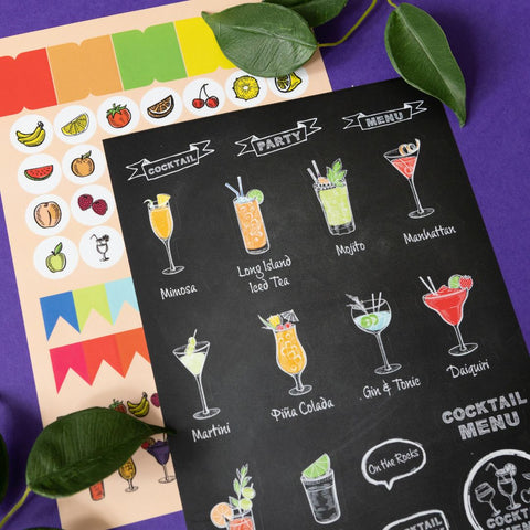 Cocktail Sticker Sheets