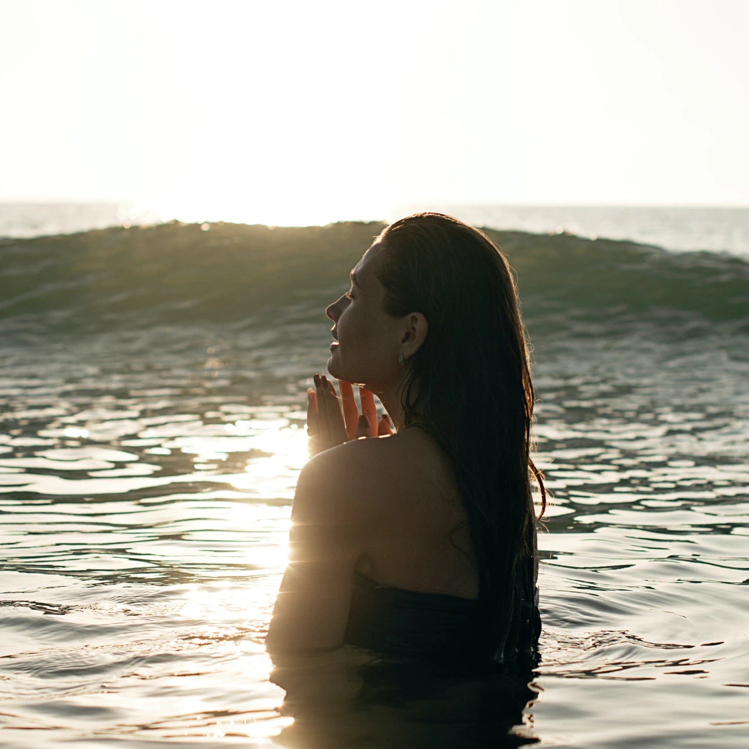 Frau im Meer