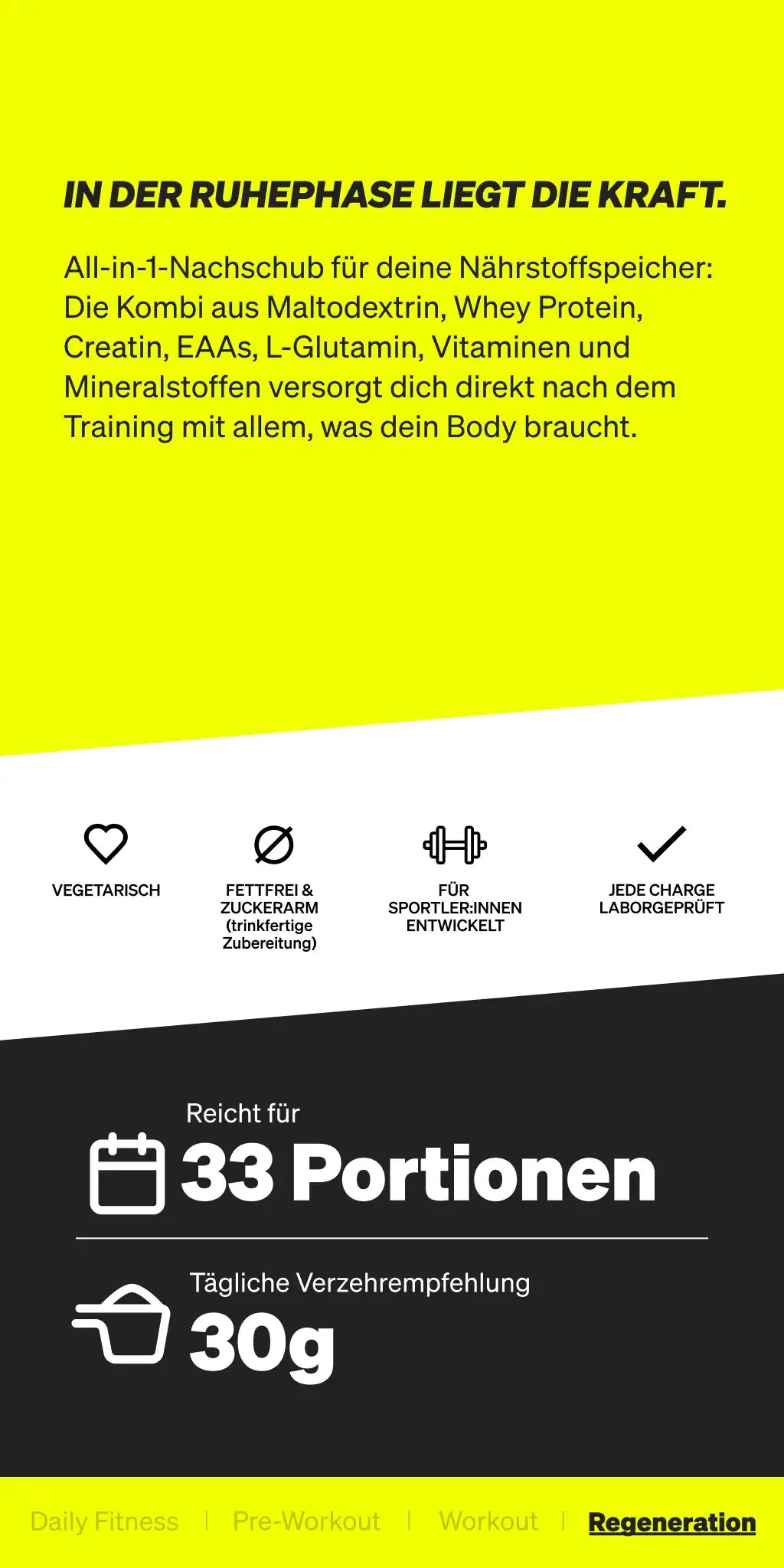 1000 g Pulver_für 33 Portionen / Zitrone