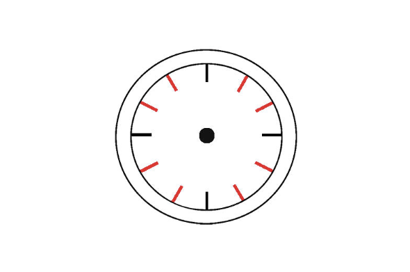 dessin horloge facile