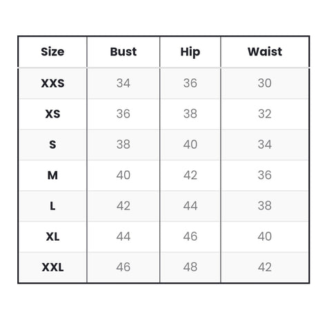 jayaas couture size chart