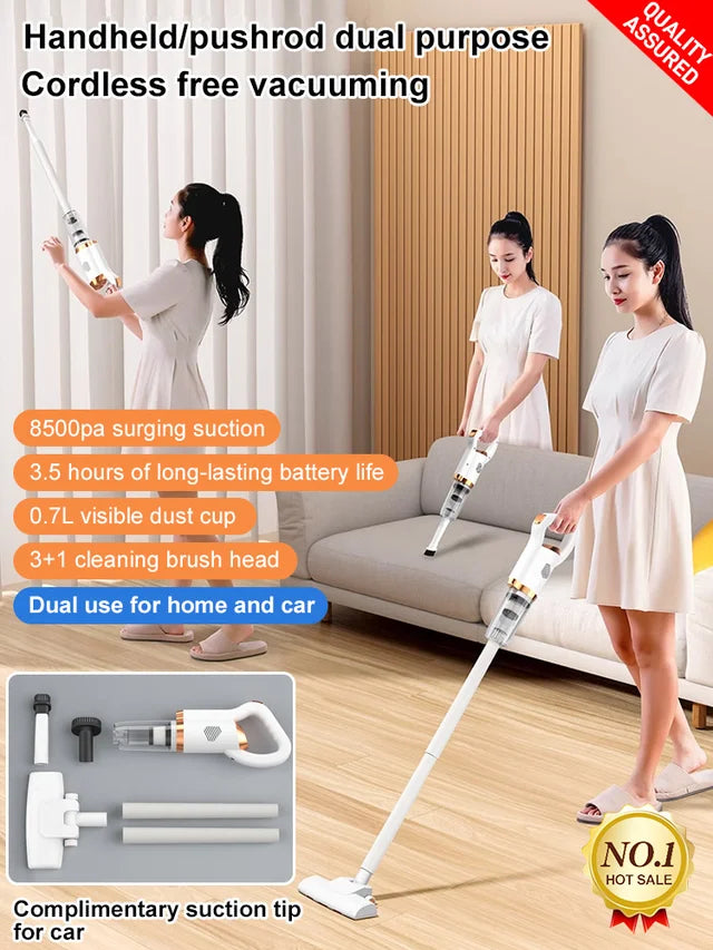 🔥Limited Time Offer 50% OFF🔥Multifunctional Suction Blowing 3-in-one Portable Cordless Handheld Vacuum Cleaner