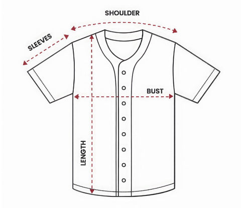 Baseball Jersey Size Chart