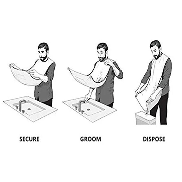 Apron for Beard Care: No more grooming mess.