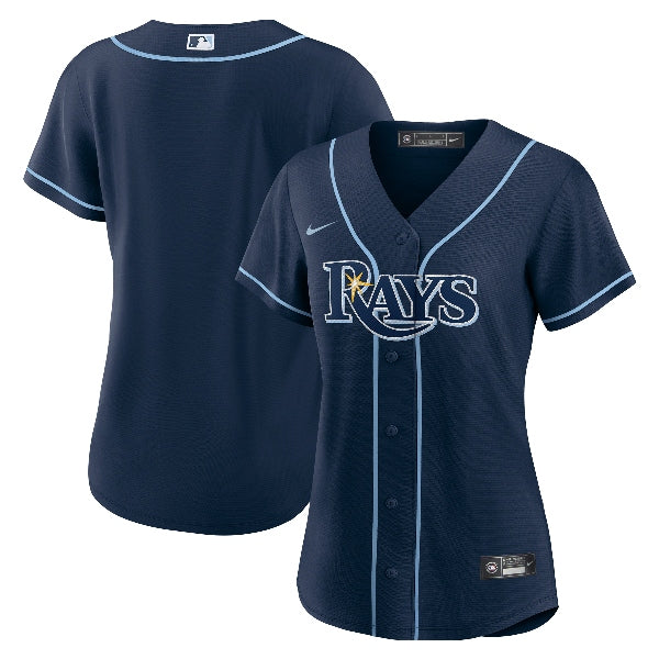 Tampa Bay Rays Majestic Women's Replica Blank Jersey - White