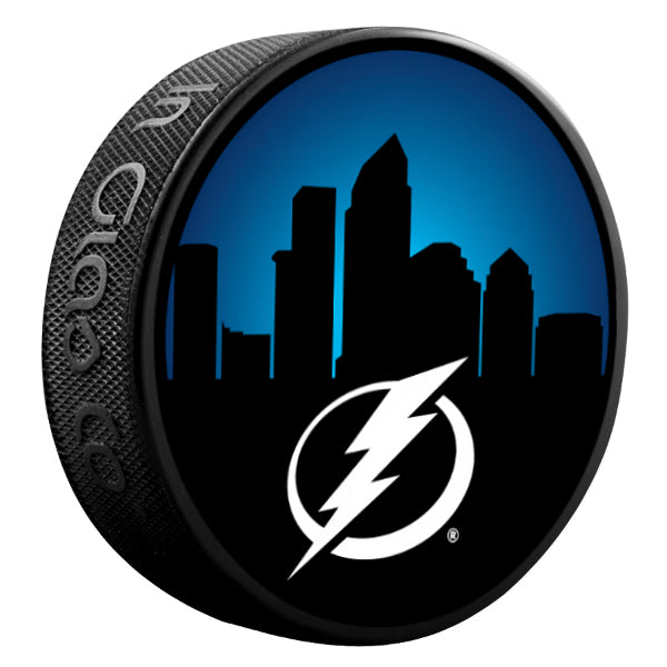 Tampa Bay Lightning Clear Effect Logo Puck