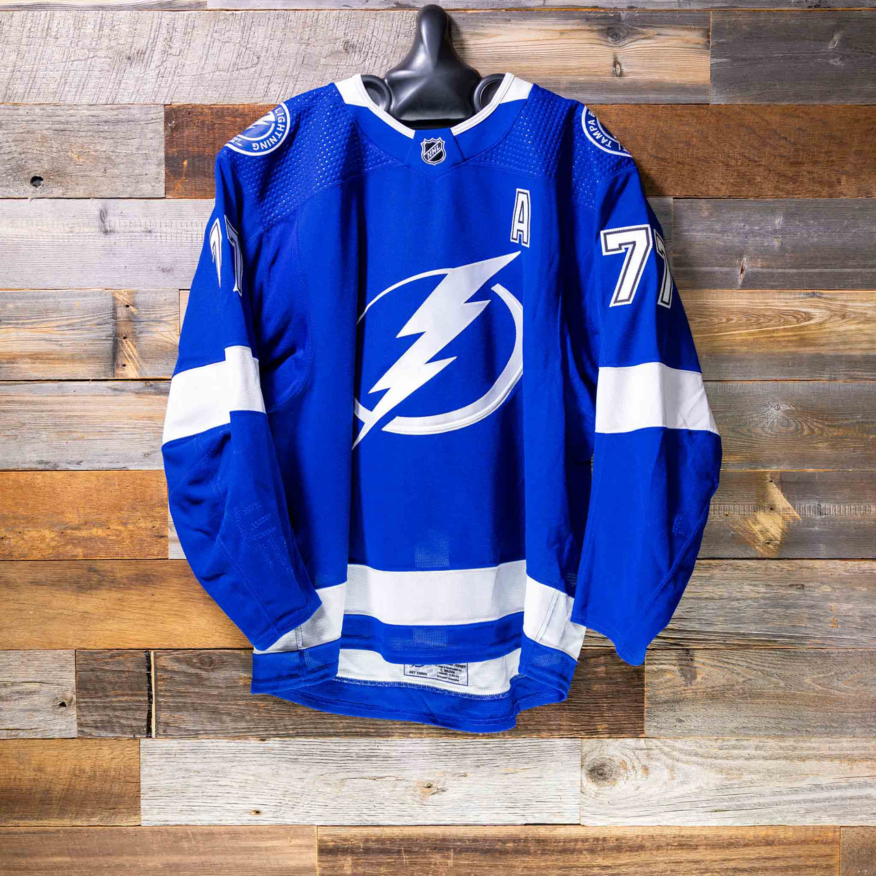 Adidas #21 Point 2021-22 Game-Worn Lightning Away Jersey (Size 54) Set 1