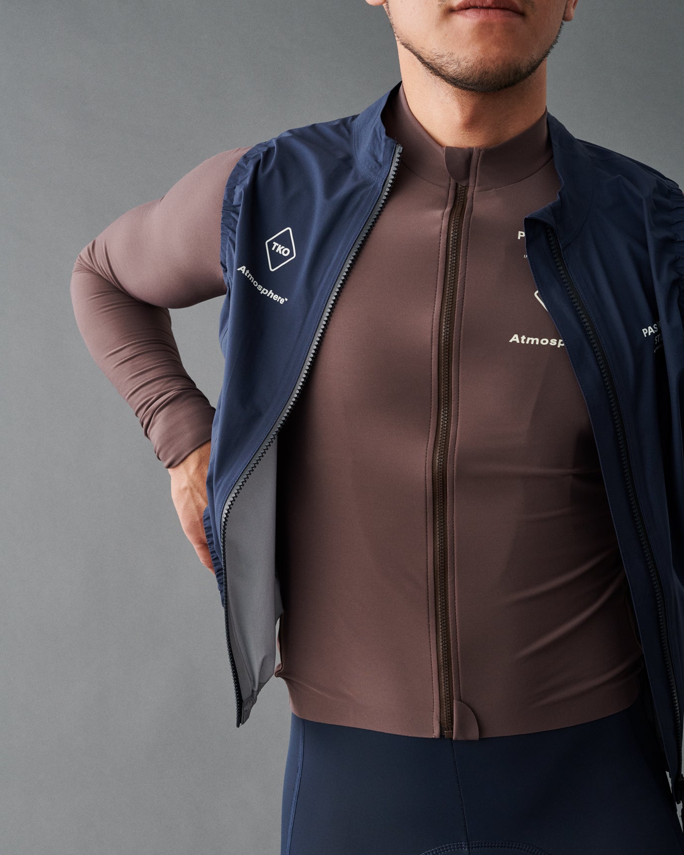 T.K.O. Rain Gilet - Navy – Velo Velo Singapore