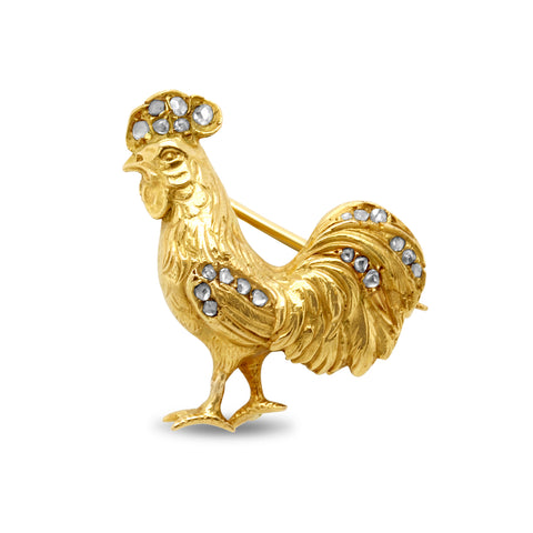 Rooster brooch from our vintage collection