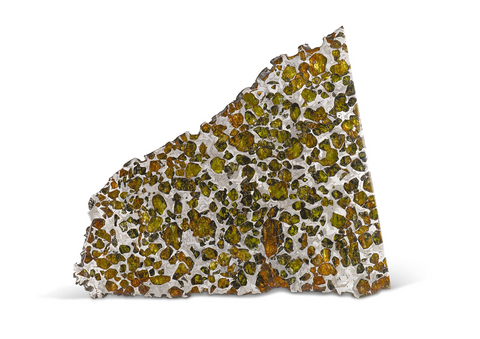 Pallasite slice from the Esquel meteorite - image courtesy of mindat.org