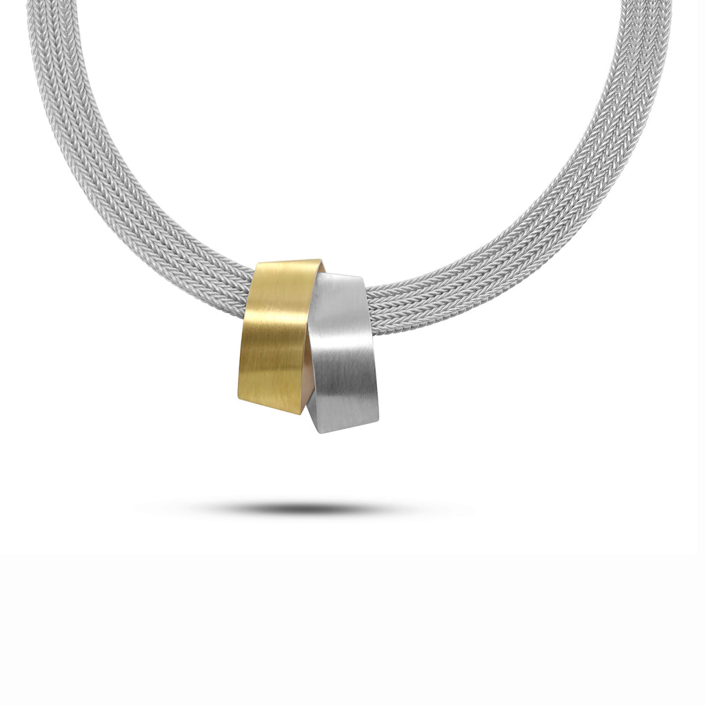 カラーゴールドmulti nuance hoop necklaces |MNL-13 gold