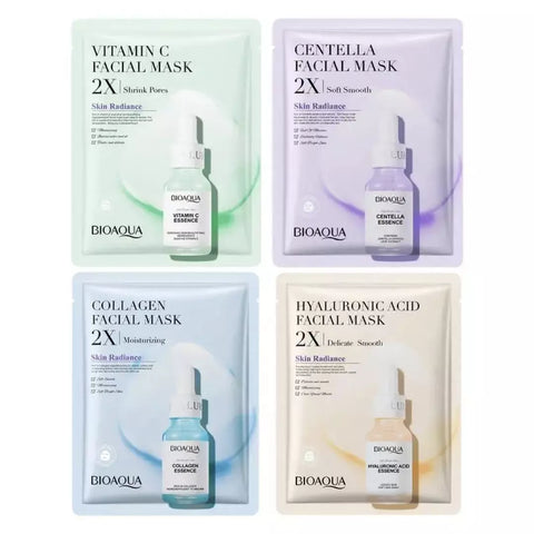 All four collagen masks are shown.
