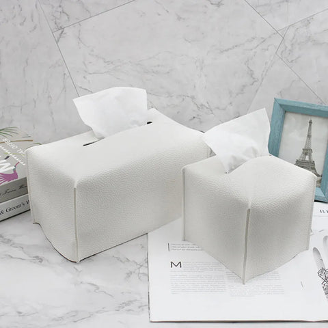 Leather Tissue Holder - Palatium Lux