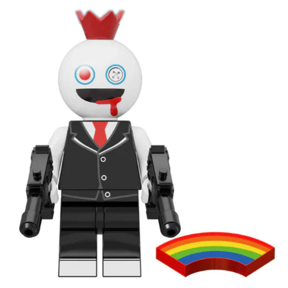 Blue Rainbow Friend (White) Custom Rainbow Friends Roblox Minifigure
