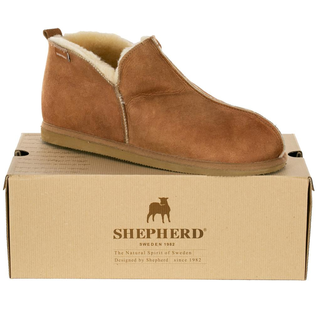 Mens Genuine Sheepskin Anton Bootie Slippers By Shepherd Sweden Very Warm Mens Shoes Fashion 