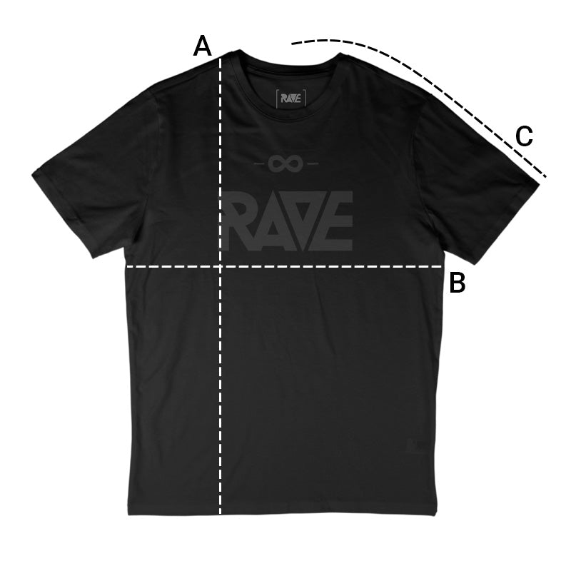 Größentabelle T-Shirt RAVE Clothing