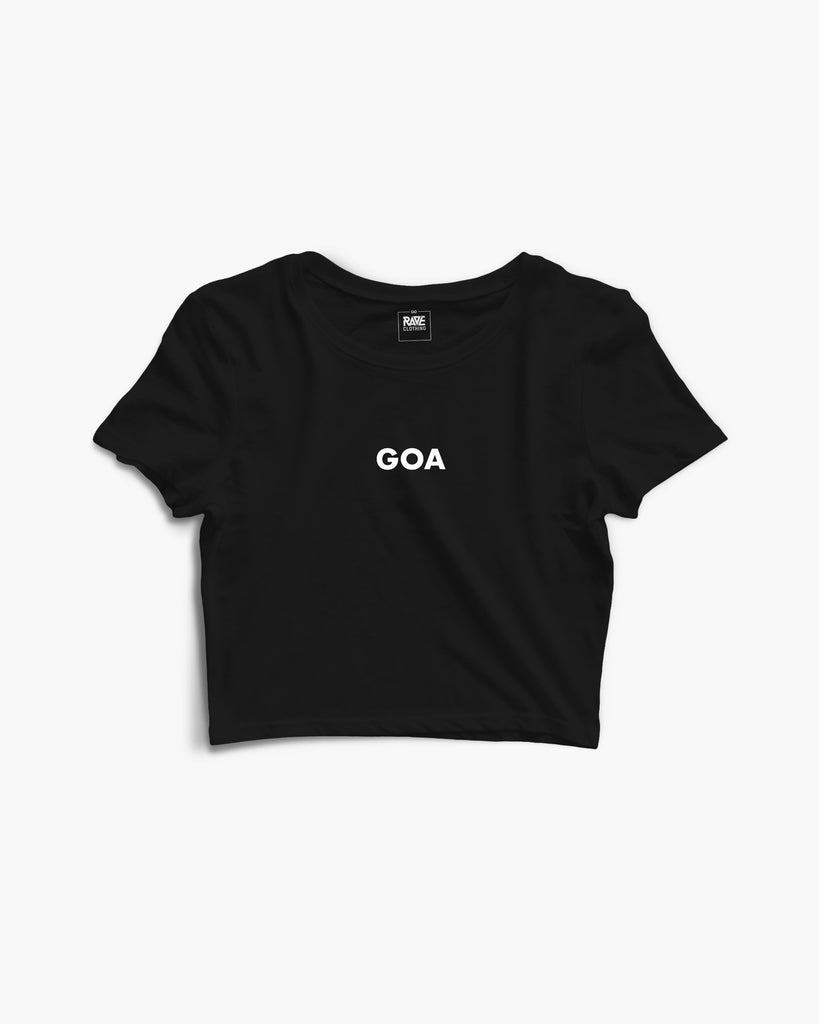 Goa Crop Top in schwarz