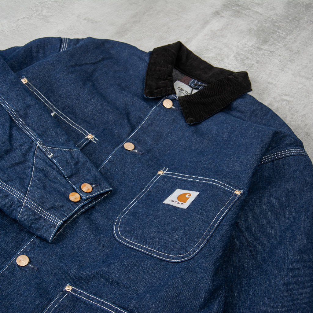 Buy the Carhartt WIP OG Chore Coat - Blue Rigid @Union Clothing