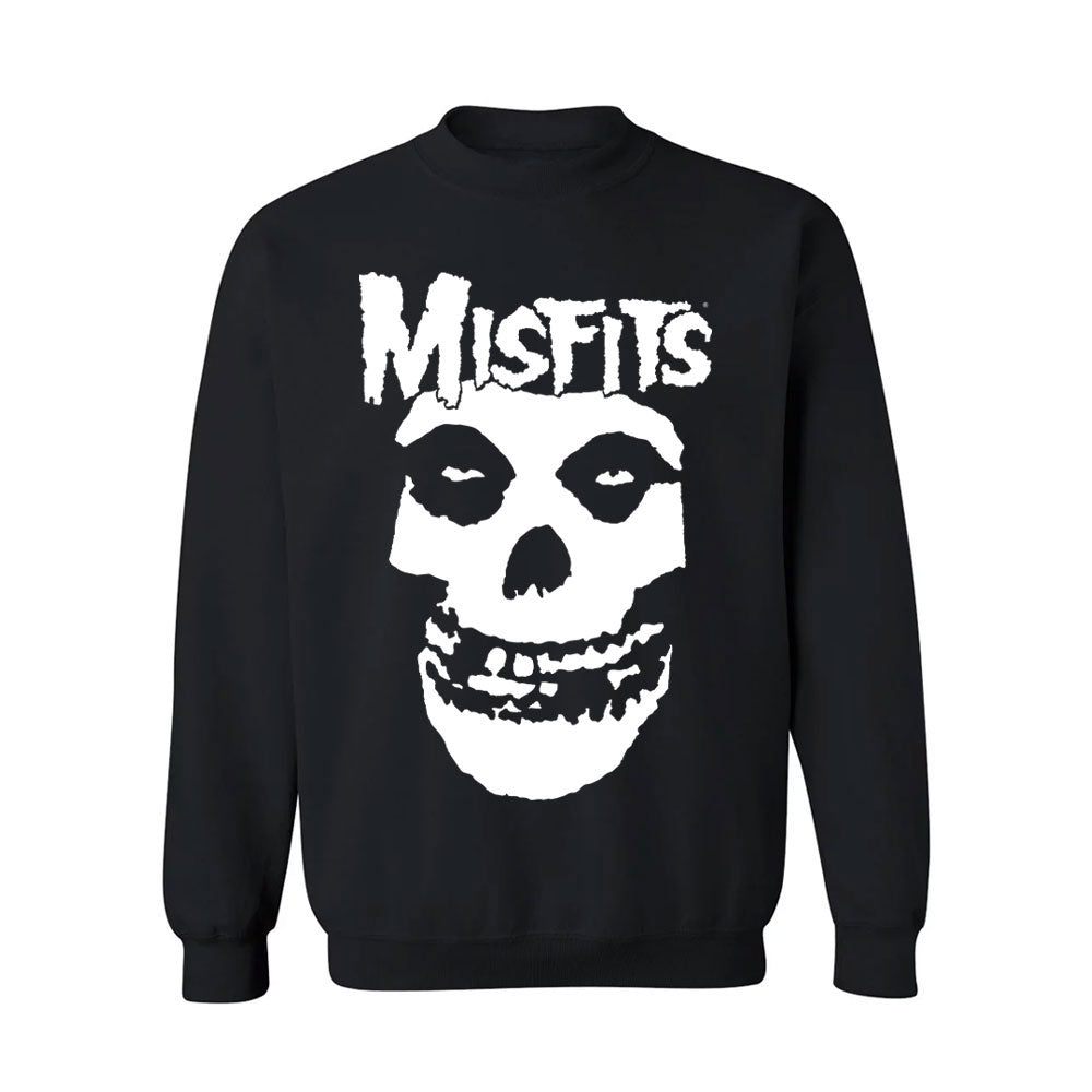 Misfits Fiend Skull Black Crewneck Fleece - Misfits Shop product image