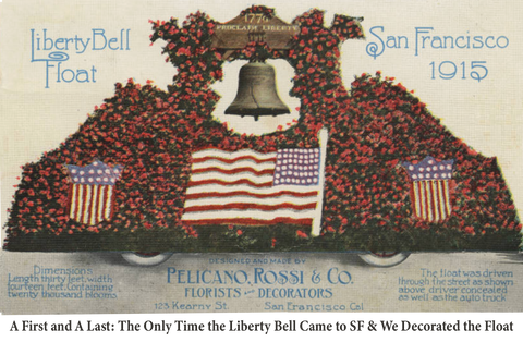 Liberty Bell Float Postcard of 1915 in San Francisco