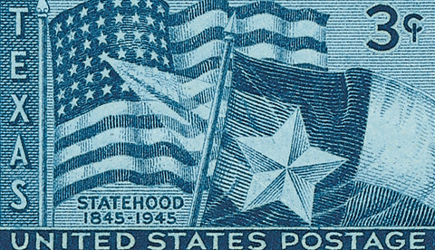 Texas 1845 stamp