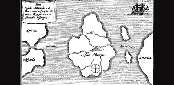 A 1664 Map places Atlantis between Africa and America.