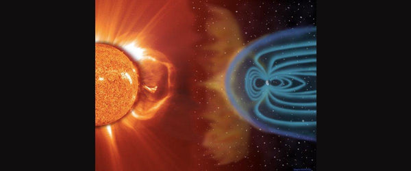 When sun particles collide with Earth's magnetic field, it marks a significant cosmic event.