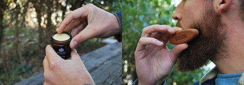 Baume à barbe et brosse à barbe Bivouak