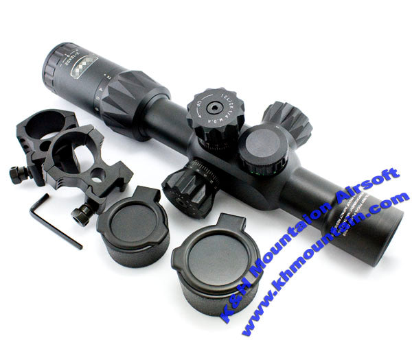 YN 2-12 x 32 Red / Green Illuminated Rifle Scope