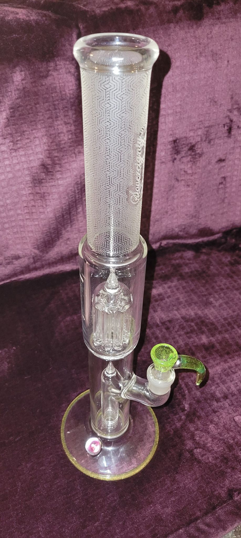 Sovereignty Glass Upstem to 8 Arm Tube with Frosted Neck and Millie