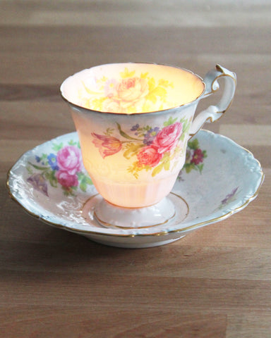 teacup candle tasse bougie vintage