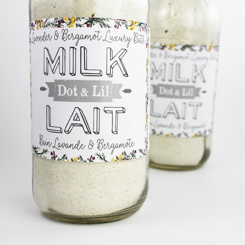 bain de lait à la lavande et à la bergamote