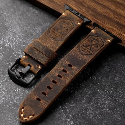 Western Style Leather Apple Watch Band